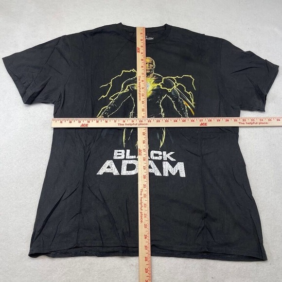 Black Adam Graphic Tee Thrifted Vintage Style Size XL - Picture 2 of 5